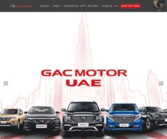 Gacmotoruae.com(GAC MOTOR UAE) Screenshot