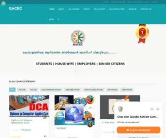 Gacomputereducation.com(Gandhi Ashram Computer Education Centre) Screenshot