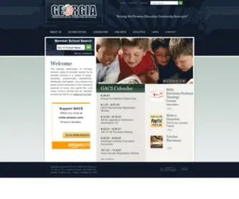 Gacs.org(Georgia Association of Christian Schools) Screenshot