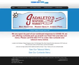 Gadaletoseafood.com(Fresh Seafood) Screenshot