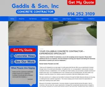 Gaddisandsoninc.com(Gaddis & Son) Screenshot