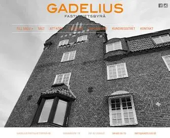 Gadelius.se(Fastighetsmäklare Lidingö) Screenshot