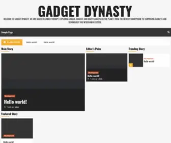 Gadgetdynasty.com(Gadget Dynasty) Screenshot