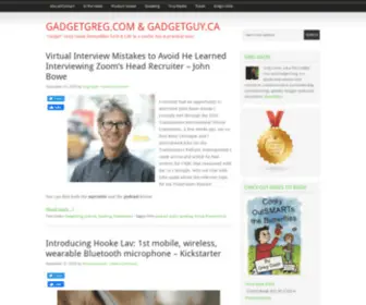 Gadgetgreg.com("Gadget" Greg Gazin Demystifies Tech & Life in a useful) Screenshot