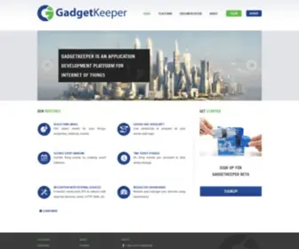 Gadgetkeeper.com(Internet Of Things Platform) Screenshot