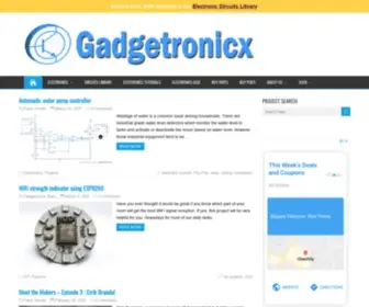 Gadgetronicx.com(Electronic circuits) Screenshot