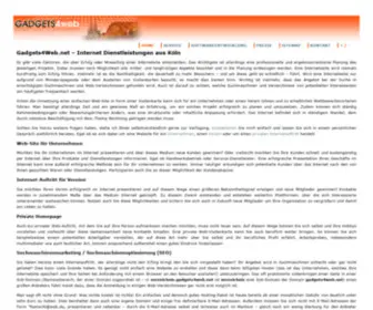 Gadgets4Web.net(Ihr Partner bei Problemstellungen rund ums Internet) Screenshot