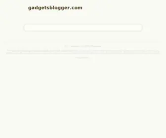 Gadgetsblogger.com(Gadgets) Screenshot