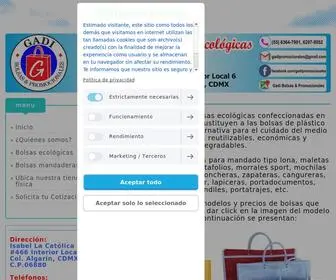 Gadipromocionales.com.mx(Gadi Bolsas y Promocionales) Screenshot