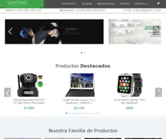 Gadnic.com.ar(Tecnología y Electrodomésticos en Cuotas fijas) Screenshot