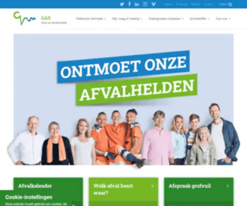 Gad.nl(De GAD zamelt huishoudelijk afval in uit zeven Noord) Screenshot