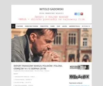 Gadowskiwitold.pl(Witold Gadowski) Screenshot