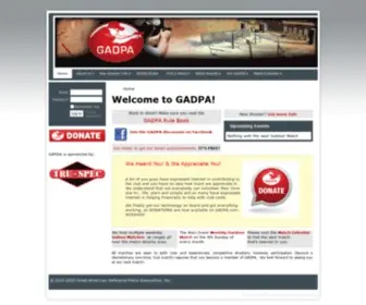 Gadpa.com(Great American Defensive Pistol Association) Screenshot