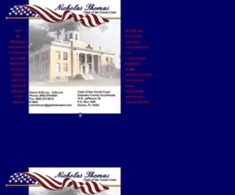 Gadsdenclerk.com(GADSDEN COUNTY CLERK OF COURT) Screenshot