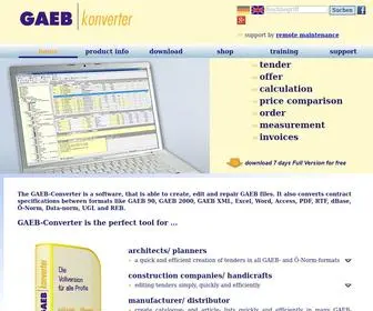 Gaeb-Konverter.com(Ideal für Handwerker) Screenshot