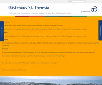 Gaestehaus-Sankt-Theresia.de(Gästehaus St) Screenshot