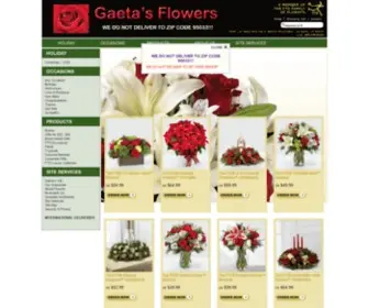 Gaetasflowers.com(Gaeta's Flowers) Screenshot