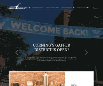 Gafferdistrict.com(Corning's Gaffer District) Screenshot