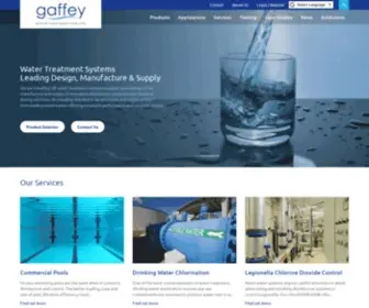 Gaffey.co.uk(Water treatment) Screenshot