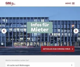 Gag-Koeln.de(GAG Immobilien AG) Screenshot