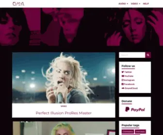 Gagamediaarchives.com(The Biggest Lady Gaga Media Center Online) Screenshot