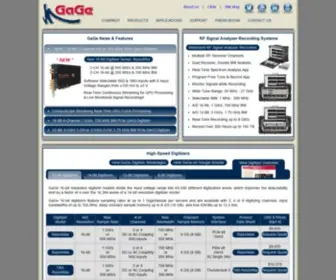 Gage-Applied.com(High Speed Digitizers & PC Oscilloscopes) Screenshot