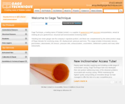 Gage-Technique.com(Geotechnical, Structural & Environmental Monitoring) Screenshot