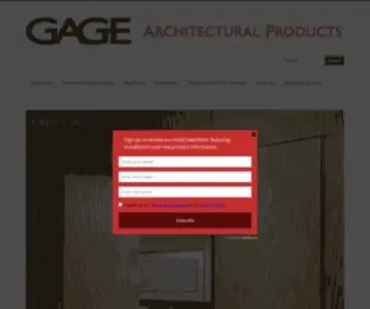 Gagecorp.net(Gage Architectural Products) Screenshot