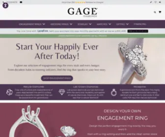 Gagediamonds.com(Gage Diamonds) Screenshot