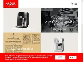 Gaggia.it(Macchine da caffè automatiche e manuali) Screenshot