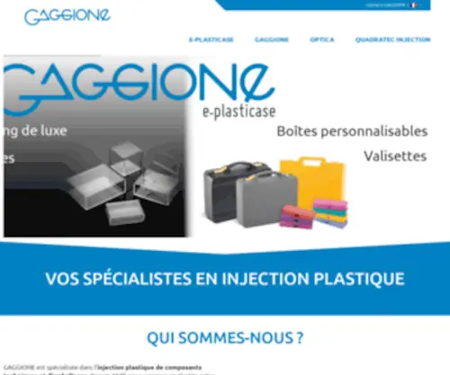 Gaggione.fr(Plastic injection molding GAGGIONE Group) Screenshot