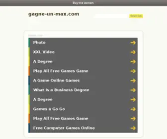 Gagne-UN-Max.com(Gagne) Screenshot