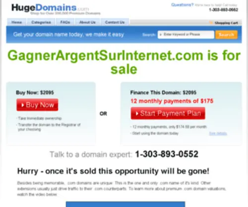 Gagnerargentsurinternet.com(Gagner de l'argent sur internet avec Gagner Argent Sur Internet.com) Screenshot