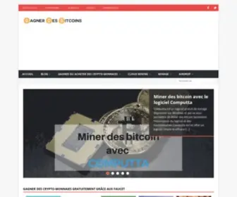 Gagnerdesbitcoins.com(Débuter facilement avec le bitcoin et les autres crypto) Screenshot