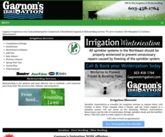 Gagnonsirrigation.com(Gagnon's Landscaping) Screenshot