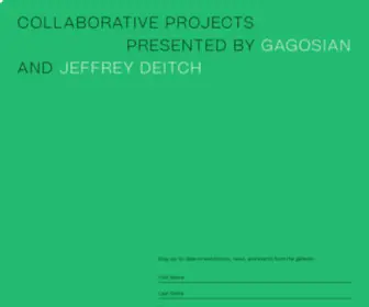 Gagosian-Deitch.com(100 Years) Screenshot