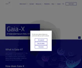 Gaia-X.eu(Gaia-X represents the next generation of data infrastructure) Screenshot