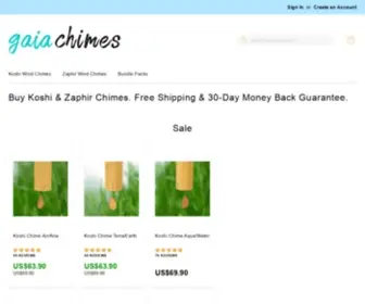 Gaiachimes.com(Buy Koshi & Zaphir Chimes) Screenshot