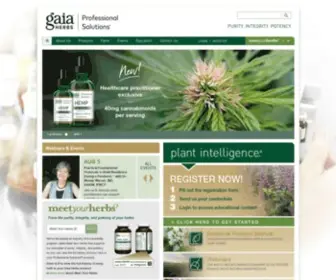 Gaiaprofessional.com(Gaia Herbs Professional Solutions) Screenshot