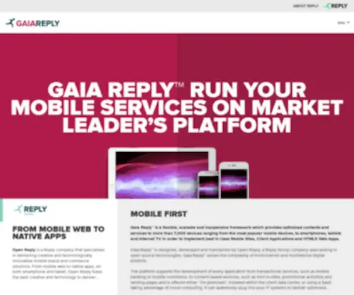 Gaiareply.eu(Gaia Reply) Screenshot