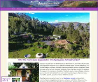 Gaiasagrada.com(Ayahuasca Retreat) Screenshot