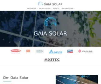 Gaiasolar.dk(Gaia Solar/Solaropti/Sunfactor) Screenshot