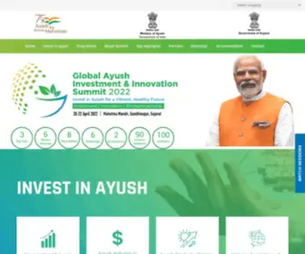 Gaiis.in(Global AYUSH Investment & Innovation Summit 2022) Screenshot