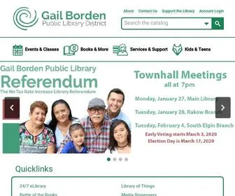 Gailborden.info(Gail Borden Public Library District) Screenshot