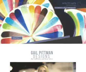 Gailpittman.com(Hand Painted Dinnerware) Screenshot