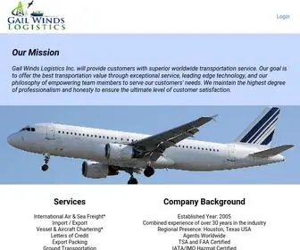 Gailwindslog.com(Gail Winds Logistics) Screenshot