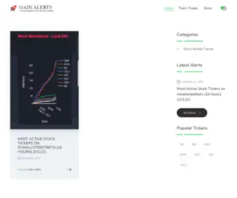 Gainalerts.com(Stock Market and Crypto Alerts) Screenshot
