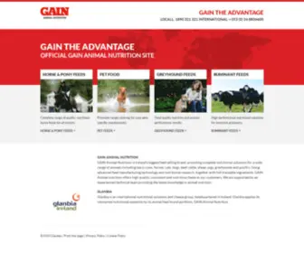 Gainanimalnutrition.com(GAIN Home) Screenshot