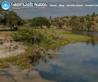 Gaines-Softwater.com(San Antonio Best Water Treatment Company) Screenshot