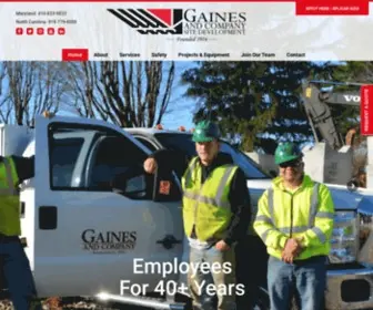 Gainesandco.com(Gaines and Company) Screenshot